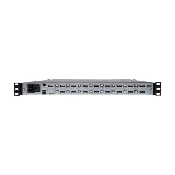 Tripp Lite series NetDirector 16-Port DisplayPort KVM Switch Console with 17 in. LCD, IP Remote Access, Dual Rail, 1U Rack-Mount, TAA
