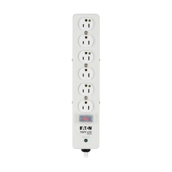 Tripp Lite series Hospital-Grade Surge Protector with 6 Hospital-Grade Outlets, 10 ft. (3.05 m) Cord, 1050 Joules, UL 1363, Not for Patient-Care Rooms