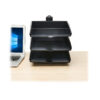Tripp Lite series 3-Tray Document Holder with Desktop Clamp, TAA