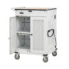 Tripp Lite Safe-IT 36-Device UV Charging Cart for Laptops and Chromebooks, 120V, 5-15P, 10 ft. Cord, Antimicrobial, White - CSC36VACUVC