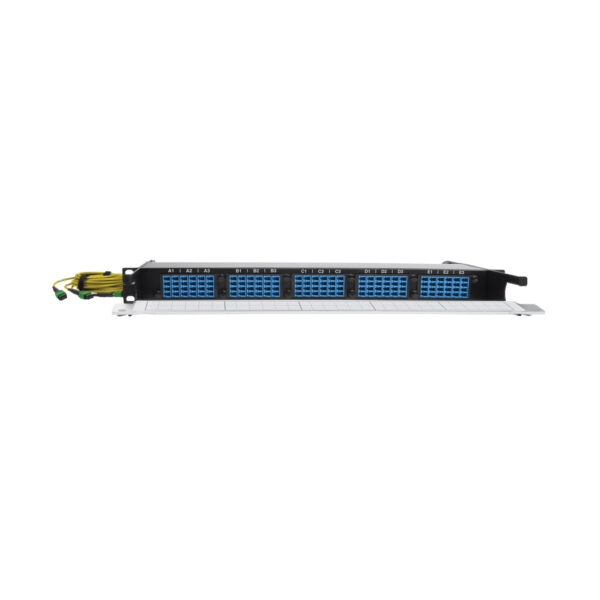 Tripp Lite series 40/100Gb Fiber Breakout Patch Panel, 40Gb to 4 x 10Gb, 100Gb to 4 x 25Gb, 15 MTP QSFP to 60 LC Duplex 9/125 Singlemode Ports, 1U