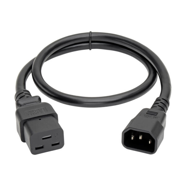 4160cb3d7c194cb0e4c6e88fd0bd0f18 Tripp Lite series Power Cord, C19 to C14 - Heavy-Duty, 15A, 250V, 14 AWG, 2 ft. (0.61 m), Black