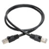 41bcec01efeb406a1d1b4d89dfd3550b Tripp Lite series Cat6a 10G Snagless Shielded STP Ethernet Cable (RJ45 M/M), PoE, Black, 2 ft. (0.61 m)