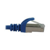 Tripp Lite series Cat6a 10G Snagless Shielded Slim STP Ethernet Cable (RJ45 M/M), PoE, Blue, 15 ft. (4.6 m)