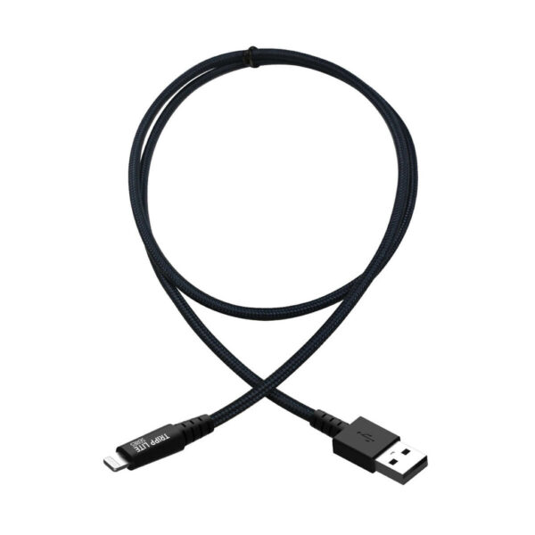 42202da1f33f74db60f9cc23cac89574-1 Tripp Lite series Heavy-Duty USB-A to Lightning Sync/Charge Cable, UHMWPE and Aramid Fibers, MFi Certified - 6 ft. (1.83 m)