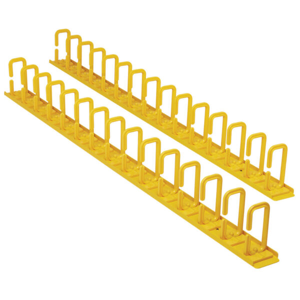Tripp Lite series Vertical Cable Manager - Flexible Rings, Yellow, 6 ft. (1.8 m)