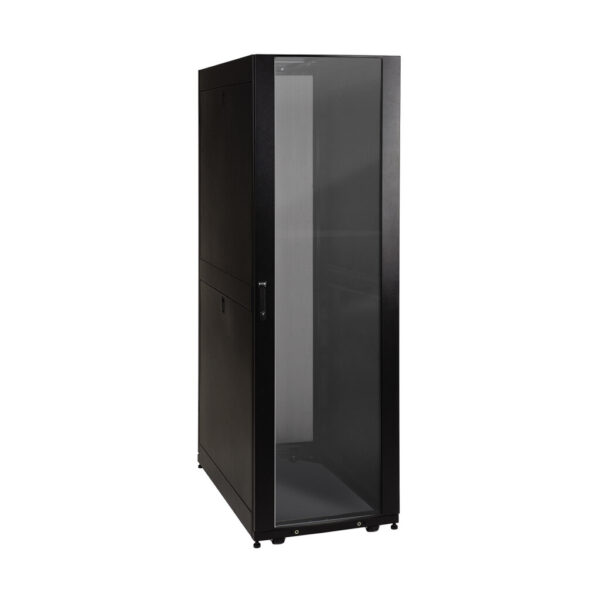 4245165058bb2d76577f46091862b6c9 Tripp Lite series SmartRack 42U Standard-Depth Rack Enclosure Cabinet with Clear Acrylic Window