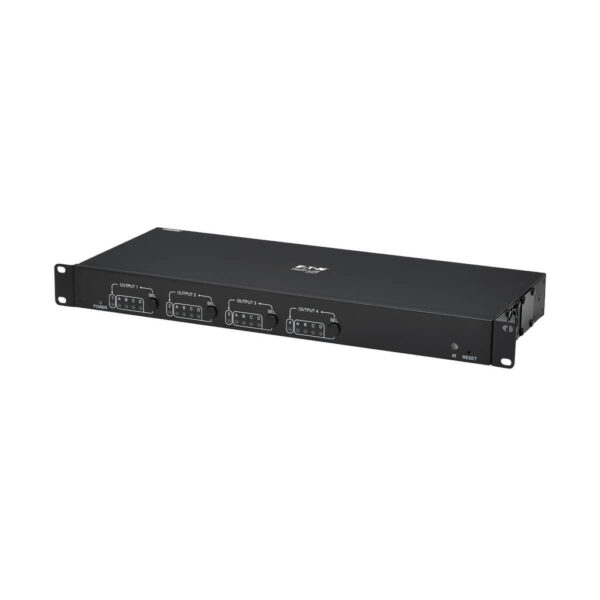 Tripp Lite series 4x4 HDMI over Cat6 Matrix Switch Kit, Switch/4x Pigtail Receivers - 4K 60 Hz, HDR, 4:4:4, PoC, 230 ft. (70.1 m), TAA