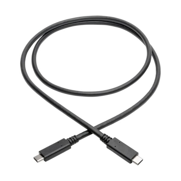 Tripp Lite series USB-C Cable (M/M) - USB 3.2, Gen 2 (10 Gbps), 5A (100W) Rating, Thunderbolt 3 Compatible, 3 ft. (0.91 m)