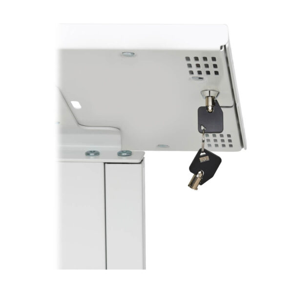 42a007a7cecbd99c620c4a293592486b Tripp Lite series Secure Freestanding Tablet Mount Floor Stand for 13 in. Tablets, White