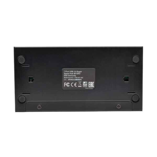 Tripp Lite series 7-Port Industrial-Grade USB 3.x (5Gbps) Hub - 20 kV ESD Immunity, Metal Housing, Mountable