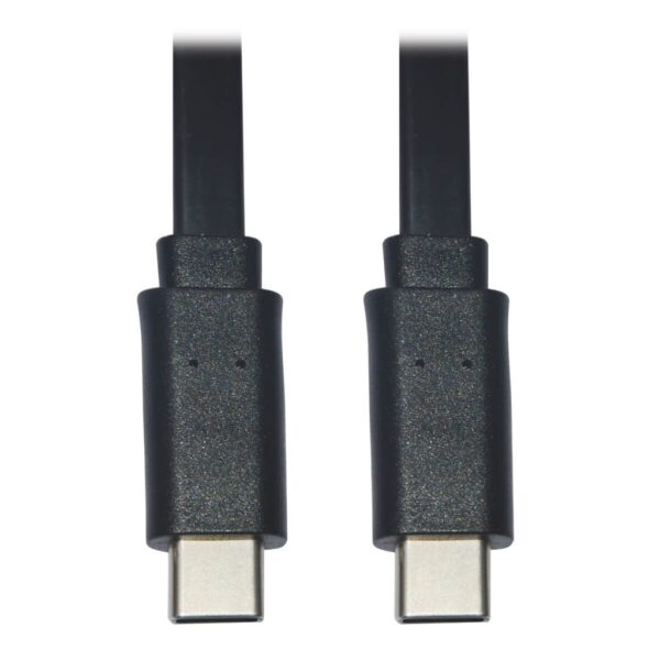 Tripp Lite series USB-C Flat Cable (M/M), USB 2.0, Black, 3 ft. (0.91 m)