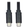 42e6ede2c39b6e41568a23df0ceaca4e Tripp Lite series USB-C Flat Cable (M/M), USB 2.0, Black, 6 ft. (1.83 m)