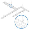 Tripp Lite series Ceiling Hanging Clip for Wire Mesh Cable Trays, 50 Pack
