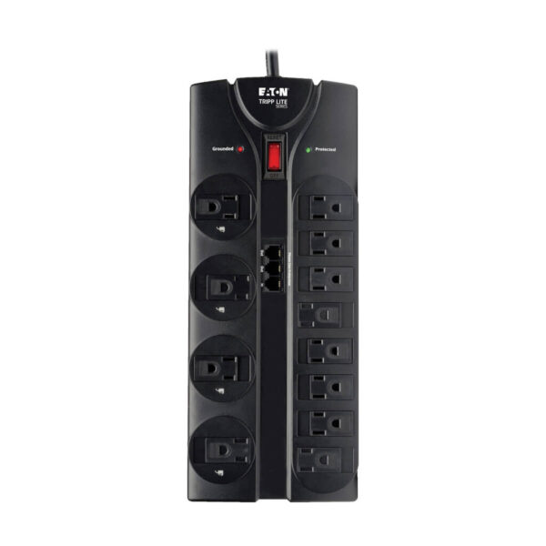 Tripp Lite series Protect It! 12-Outlet Surge Protector, 8 ft. (2.43 m) Cord, 2160 Joules, Tel/Modem Protection