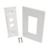 4347cc7592b1314d1b5b749be5c07f23 Tripp Lite series 2-Port Keystone Single-Gang Faceplate, White, TAA