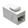 Tripp Lite series Cat6 Straight-Through Modular In-Line Snap-In Coupler (RJ45 F/F), White, TAA