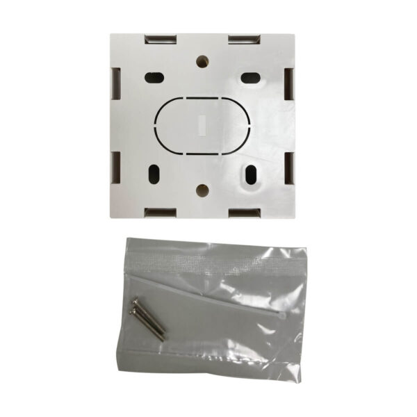 Tripp Lite series Single-Gang Surface Mounting Box, UK Style, 86 x 86 x 47 mm, White, TAA