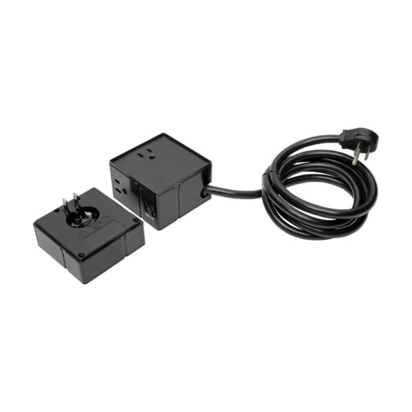 Tripp Lite series Protect It! 3-Outlet Power Cube Surge Protector - 6 USB-A Ports (7.2A Shared), 6 ft. (1.83 m) Cord, 540 Joules, Black