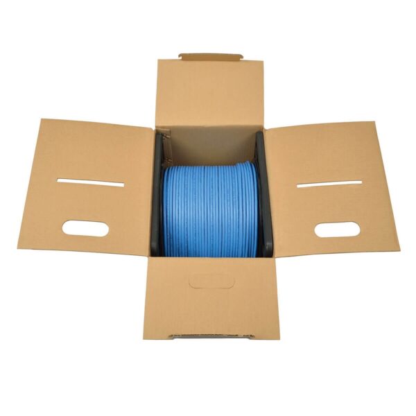 43e05e14b7ea7631329fd19b7b7f219f Tripp Lite series Cat6 Gigabit Solid Core Plenum-Rated UTP CMP PVC Bulk Ethernet Cable, Blue, 1000 ft. (304.8 m), TAA