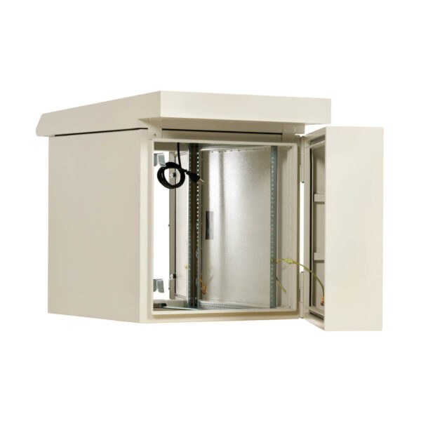 43f1b82daa007229aef330e3c2f6ea55 Tripp Lite series SmartRack Industrial Enclosure - NEMA 3R, Wall Mount, Metal, Locking, Hinged Back, Fan With Thermal Switch, 32 in. Depth, 12U, Gray