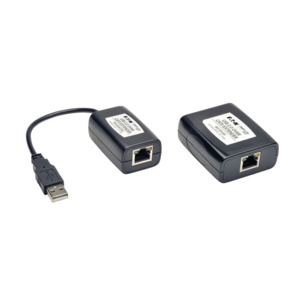Tripp Lite series 1-Port Plug-and-Play USB 2.0 over Cat5/Cat6 Extender Kit, Transmitter & Receiver, USB up to 164.04 ft. (50M), TAA
