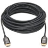 Tripp Lite series 8K HDMI Plenum-Rated Fiber Active Optical Cable (AOC) - 8K UHD @ 60 Hz, HDR, M/M, Black, 15 m (49 ft.)