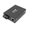 Tripp Lite series Gigabit Multimode Fiber to Ethernet Media Converter, POE+, International Power Cables, 10/100/1000 SC, 1310 nm, 2 km (1.2 mi.)