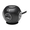 446766a1c2cb0b7b8706156801922444 Tripp Lite series Safe-IT 3-Outlet Spherical Surge Protector, 5-15R Outlets, 4 USB Charging Ports, 8 ft. (2.4 m) Cord, Antimicrobial Protection
