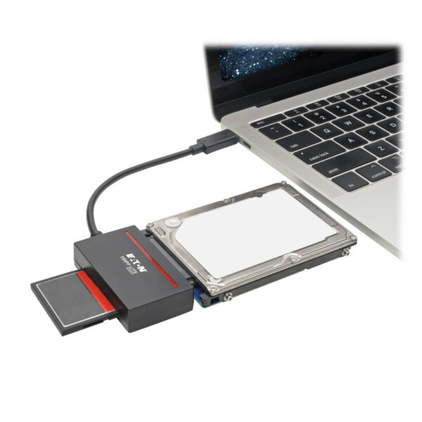 Tripp Lite series USB 3.1 Gen 1 (5 Gbps) USB-C to CFast 2.0 Card and SATA III Adapter, Thunderbolt 3 compatible