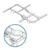 Tripp Lite series Toolless Adapter Fitting for Fiber Routing System, 120 mm to 240 mm (5 in. to 10 in.)
