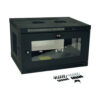 Tripp Lite series SmartRack 6U Low-Profile Switch-Depth Wall-Mount Mini Rack Enclosure with Clear Acrylic Window