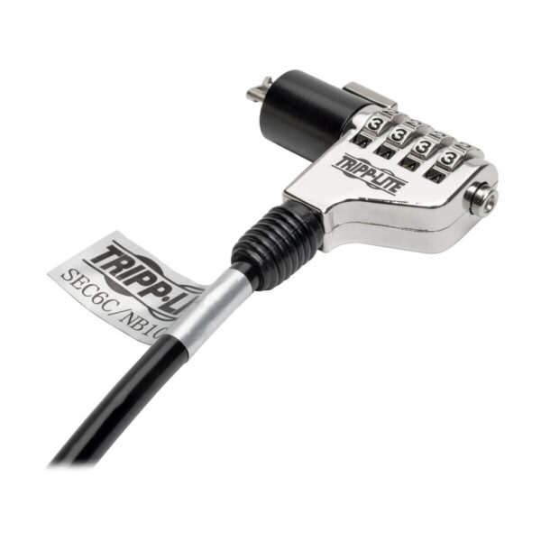 Tripp Lite series Security Lock for Laptops and Peripherals, 4-Digit Combination, 6 ft. (1.83 m) Cable
