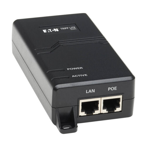 Tripp Lite series Gigabit PoE+ Midspan Active Injector - IEEE 802.3at/802.3af, 30W, 1 Port