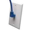 Tripp Lite series Up-Angle Cat6 Gigabit Molded UTP Ethernet Cable (RJ45 Right-Angle Up M to RJ45 M), Blue, 5 ft. (1.52 m)