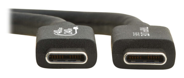 Tripp Lite series USB4 40Gbps Cable (M/M) - USB-C, 8K 60 Hz, 240W EPR Charging, Black, 1.2 m (4 ft.)