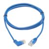 453ed03fa3048449b2c9502b023bcc31 Tripp Lite series Right-Angle Cat6 Gigabit Molded Slim UTP Ethernet Cable (RJ45 Right-Angle M to RJ45 M), Blue, 7 ft. (2.13 m)