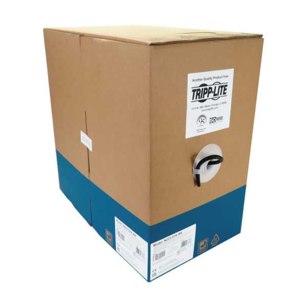 459b27e79eb8d3cc6e22db4bc7a0acaa Tripp Lite series Cat6a 10G Solid Core UTP Bulk Ethernet Cable, CMR Rated, Black, 1000 ft. (305 m)