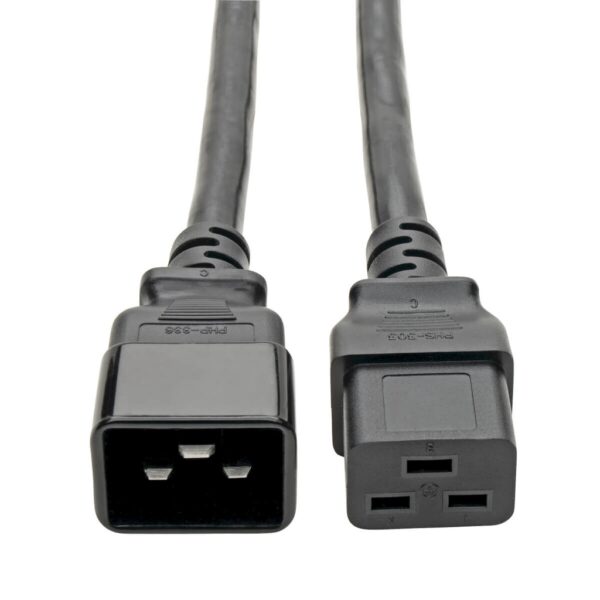 45a08d8e152ac873b5ec4f7e68e89fa6-1 Tripp Lite series Power Extension Cord, C19 to C20 - Heavy-Duty, 20A, 250V, 12 AWG, 2 ft. (0.61 m), Black