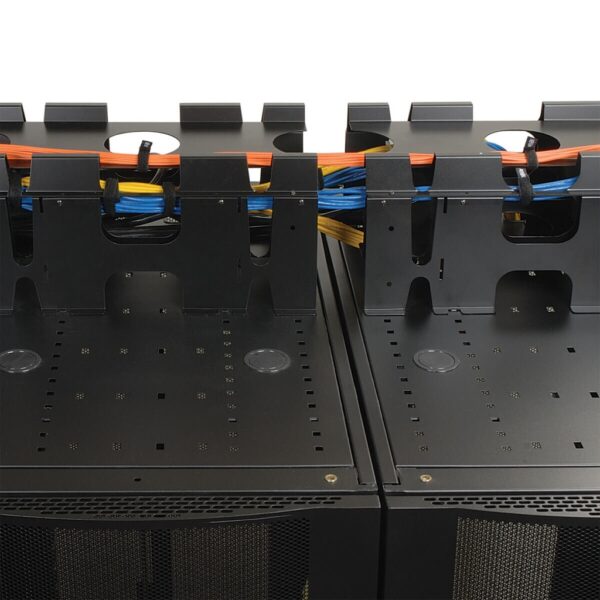 45cbfbb0f80b4228afb57070988a7d56 Tripp Lite series SmartRack Roof-Mounted Cable Trough - Provides cable routing and power/data cable segregation