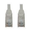 Tripp Lite series Cat6a 10G Snagless Molded UTP Ethernet Cable (RJ45 M/M), PoE, White, 50 ft. (15.2 m)