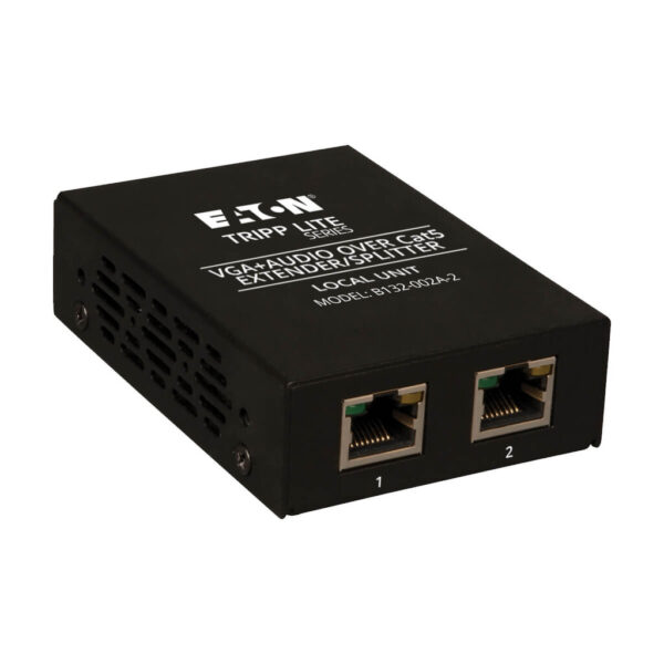 Tripp Lite series 2-Port VGA over Cat5/6 Splitter/Extender, Box-Style Transmitter for Video/Audio, Up to 1000 ft. (305 m), TAA