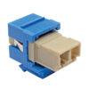 Tripp Lite series Duplex Multimode Fiber Coupler, Keystone Jack - LC to LC, Blue