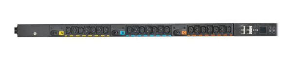 Eaton Universal-Input Managed PDU G4, 208V and 415/240V, 42 Outlets, Input Cable Sold Separately, End-Entry Input, 72-Inch 0U Vertical