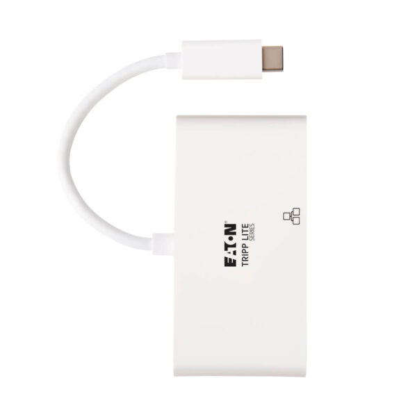 4649259ea85961d6248fb823e6483e1c Tripp Lite series USB-C Multiport Adapter - 4K HDMI, USB 3.x (5Gbps) Hub Port, GbE, 60W PD Charging, HDCP, White