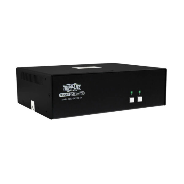 Secure KVM Switch, 2-Port, Dual Head, DisplayPort to DisplayPort, 4K, NIAP PP4.0, Audio, TAA