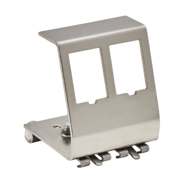 4686119afc9da912dad531a086d76128 Tripp Lite series 2-Port Metal DIN-Rail Mounting Module for Snap-In Keystone Jacks and Couplers, Silver, TAA