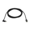 46c32c31424f2a448e41e11660b9f029 Tripp Lite series USB-C Cable (M/M) - USB 2.0, Right-Angle Plug, Black, 2 m (6.6 ft.)