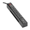 46f657c1fe34178b9a9c6364a1a637ad Tripp Lite series Protect It! Surge Protector with 6 Rotatable Outlets, 8 ft. (2.43 m) Cord, 1080 Joules, 2xUSB Charging ports (3.4A)