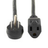 46ff00485ecdef42c7ccf02853e75621-2 Tripp Lite series Power Extension Cord, Right-Angle NEMA 5-15P to NEMA 5-15R - Heavy-Duty, 15A, 120V, 14 AWG, 6 ft. (1.83 m), Black